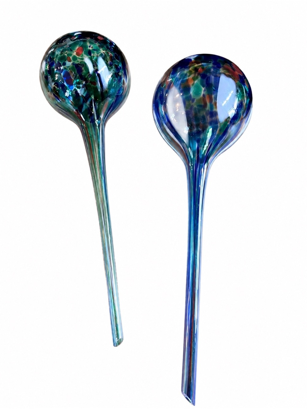 𝑺𝒆𝒕 𝒐𝒇 𝒕𝒘𝒐 Hand Blown Glass Watering Globes / Bulbs